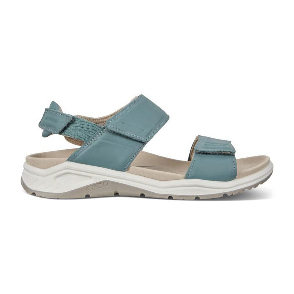 ECCO Womens Sandals Blue - X-Trinsic Flat - FTB-348570